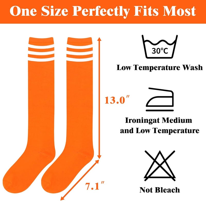 Sarfel Knee High Socks for Women Knee Socks Tube Socks Womens Athletic Socks Cotton Tall Socks Long Socks Knee High Stockings - Image 4